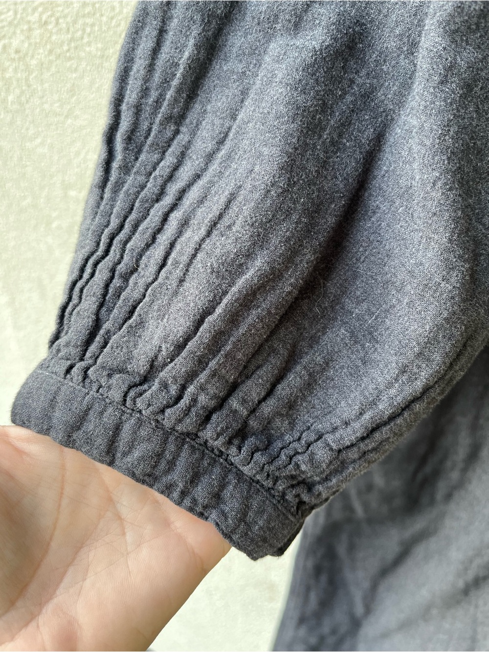 MUJI Double Cloth Flannel Sac Grey Midi/Maxi Dress - Picture 3 of 6